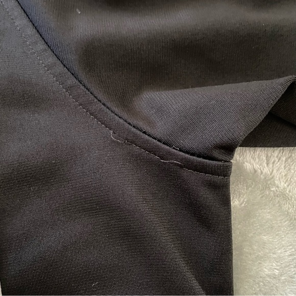 Adidas Women’s Track Jacket Medium Black 3 Stripe Full Zip Athletic Warm Up Socc - Picture 4 of 9